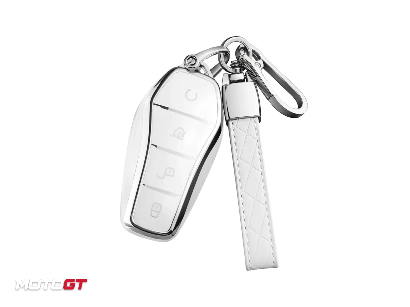 غطاء علبة مفاتيح BYD SONG أبيض — 4